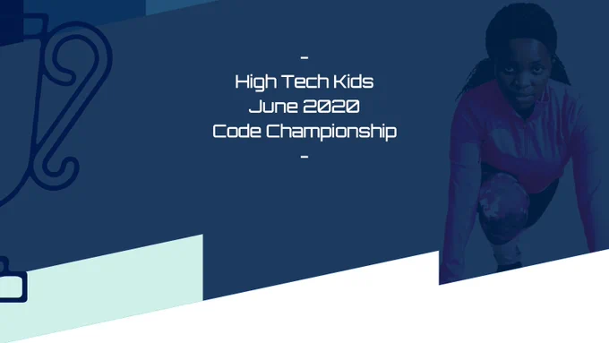 High Tech Kids June 2020 Code Championship Banner