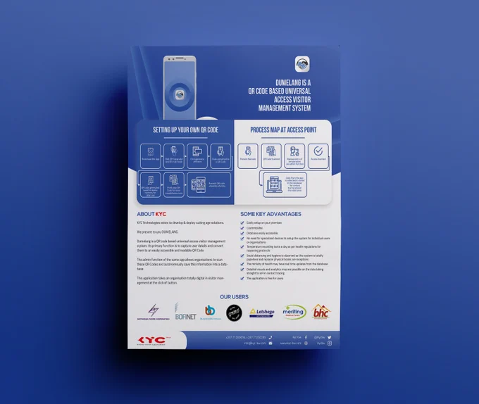 A flyer is one of the most valuable things for a company. This flyer represents the companies' activities. This flyer I made for the user and app. The information for the flyer is how to install an app the whole process to install.