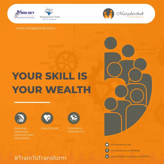 Margdarshak has taken the initiative of creating a skilled workforce in the country by implementing skill development training programmes in various part of the country 