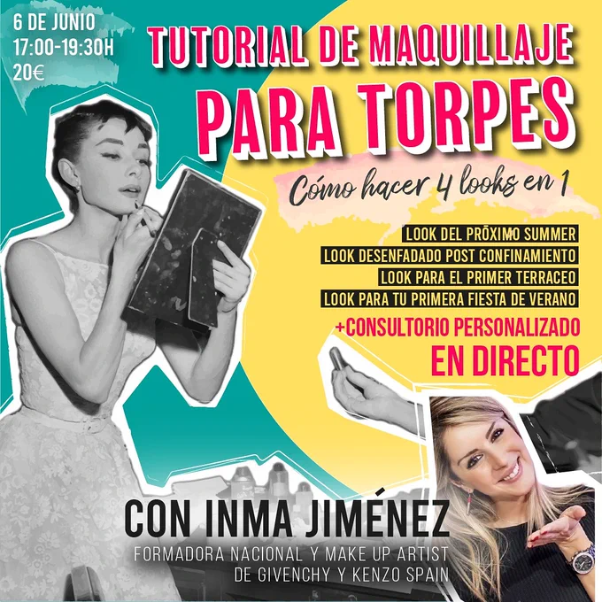 Si sientes que los tutoriales que ves en Youtube no son para ti, si no eres una experta en maquillaje y te sientes frustrada al tratar de seguir los pasos de una influencer  y sobre todo, si te sobran ganas pero te falta destreza, este es tu momento. 

@elbauldelaspique en colaboración con @milk.school te presenta un formato de tutorial único para personas reales que quieren desenvolverse mejor en el mundo del maquillaje. En directo podrás ver a Bárbara Fraguas, una "torpe por naturaleza", como tú y como yo, siguiendo las instrucciones y los tips de Inma Jiménez @inma_gk , una de las Make Up artists más reconocidas dentro del mundo del lujo y  Formadora Nacional de las marcas Givenchy y Kenzo @givenchybeauty @kenzoparfums

Como espectador, no solo podrás seguir los pasos de este evento digital en directo sino que también podrás disfrutar de una atención personalizada y un consultorio en directo en el que Inma Jiménez contestará a todas tus dudas. 


¿PREPARADA PARA LUCIR INCREÍBLE DURA