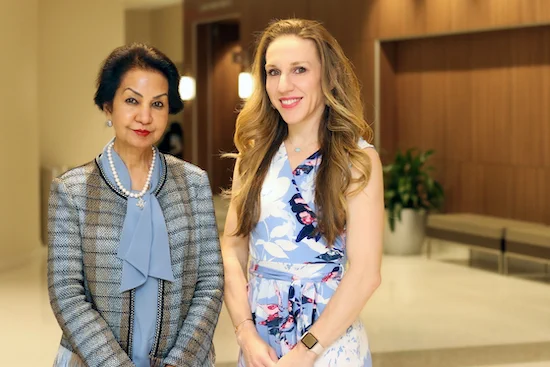 Maya Suresh, MD, (L) and Ana Lisa Ramirez-Chapman, MD, (R)