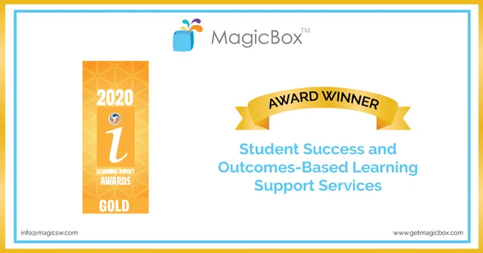 Magicbox gold award winner for IMSglobal learning impact awards