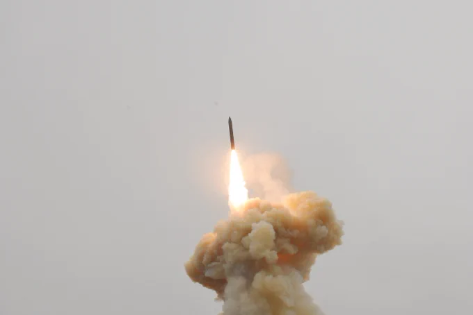A long-range ground-based interceptor is launched from Vandenberg Air Force Base, California. (Photo: Missile Defense Agency)