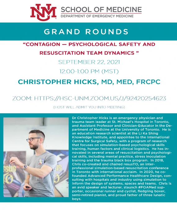https://hsc-unm.zoom.us/j/92420254623 (will be admitted by education staff).

