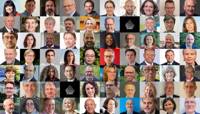 Mosaic of new Fellows' faces