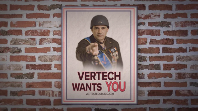 Vertech Wants You to Register, Watch and Vote!
[Vertech President Titus Crabb poses as Uncle Sam.]