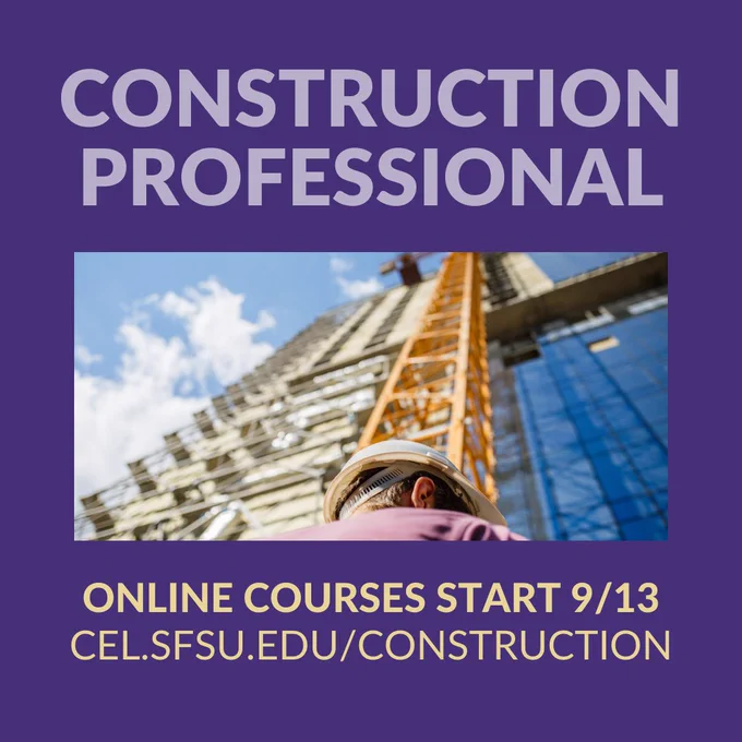 Construction professional in a hard hat in front of a building under construction.