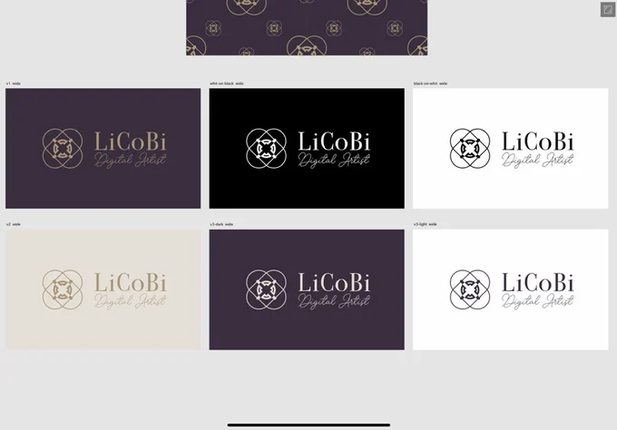 logo variations in rectangular form