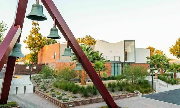 Image shows Bell Tower on Biola's campus.