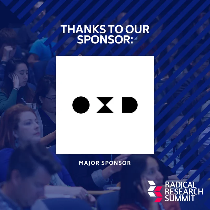 Thanks to one of our Major Sponsors, OXD, for supporting Radical Research Summit 2021