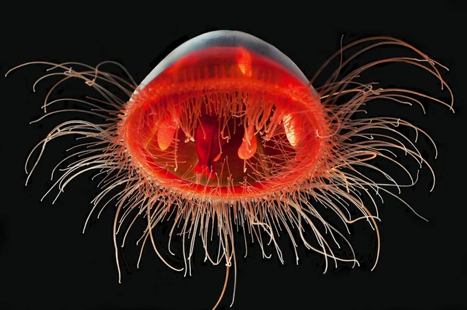 Red jellyfish