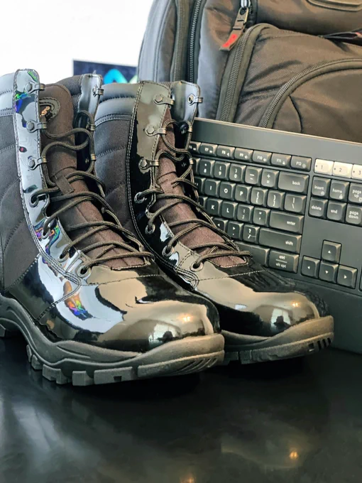 Boots, backpack, and keyboard. ICC 2021 Build-a-Thon