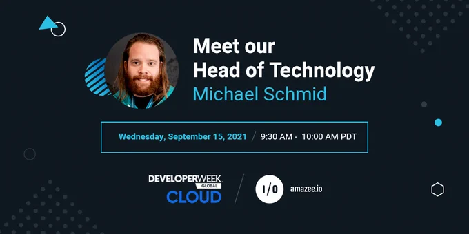 Meet our Head of Technology, Michael Schmid, live in our booth on Wednesday September 15th at 9:30 AM.