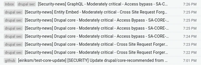 Violinist update arriving before Drupal security advisories