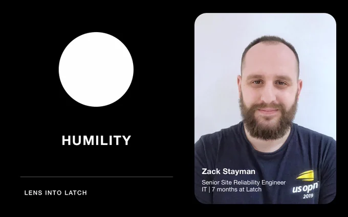 Lens into Latch campaign featuring Zac Stayman's photo and quote.