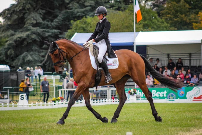 Dani Evans riding Hollywood Dancer in the CCI4*S 8&9 at Blenheim Palace International Horse Trials