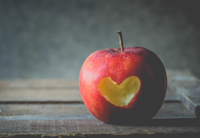 apple, fruit, love