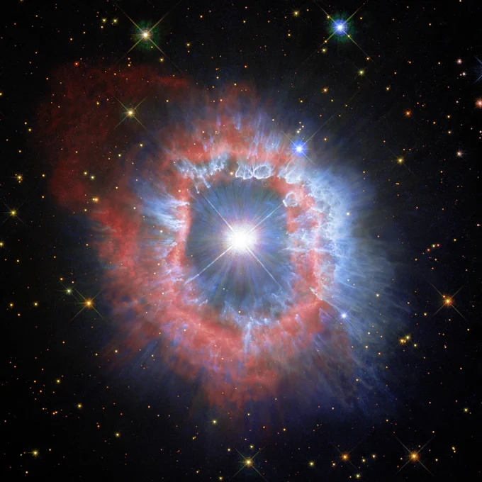 glowing nebula surrounding the star AG Carinae