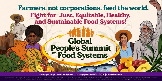 It’s time for a true Global People’s Summit for Just, Equitable, Healthy and Sustainable Food Systems

https://peoplessummit.foodsov.org/about/
#Foodies #FoodWars 