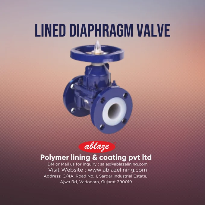 lined diaphragm valve