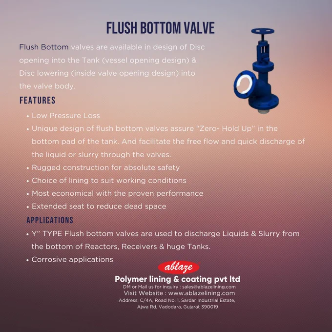 Flush Bottom Valve