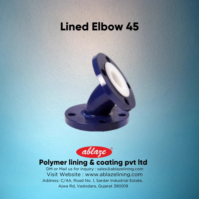 lined elbow 45 ablaze lining and coating
