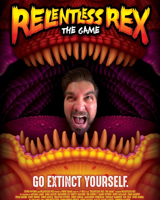 This is what happens when you come across a T-Rex...