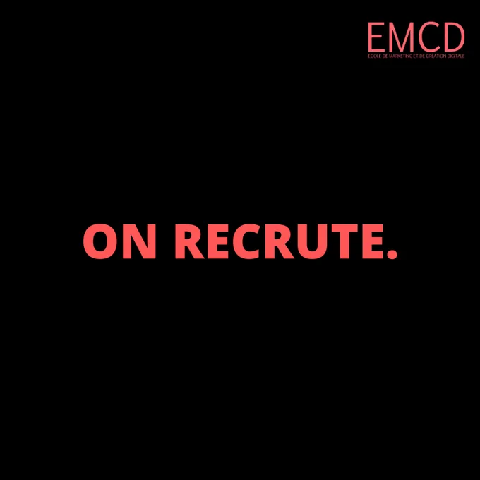 L'EMCD Recrute pour ses entreprises partenaires, des étudiants de BAC 3 à BAC 6 🚀 #Alternance