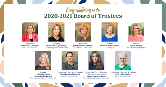 9 headshots of the Foundation board of trustees members