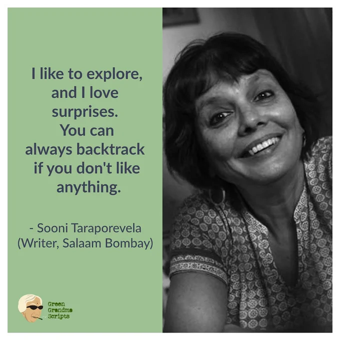 Sooni Taraporevala on writing for films.