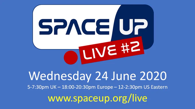 Join #SpaceUpLIVE on 24 June 2020