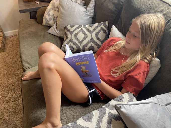 Student reading