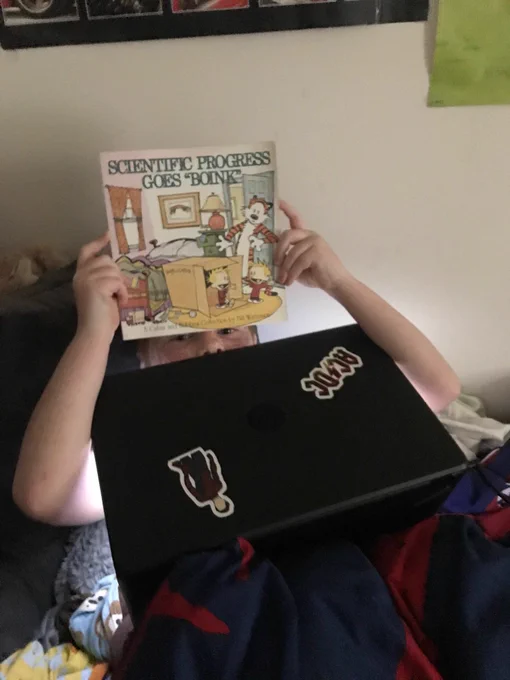 Student reading