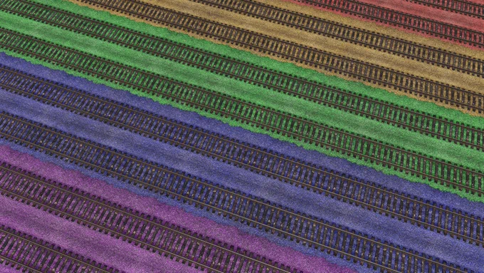 Rainbow tracks!