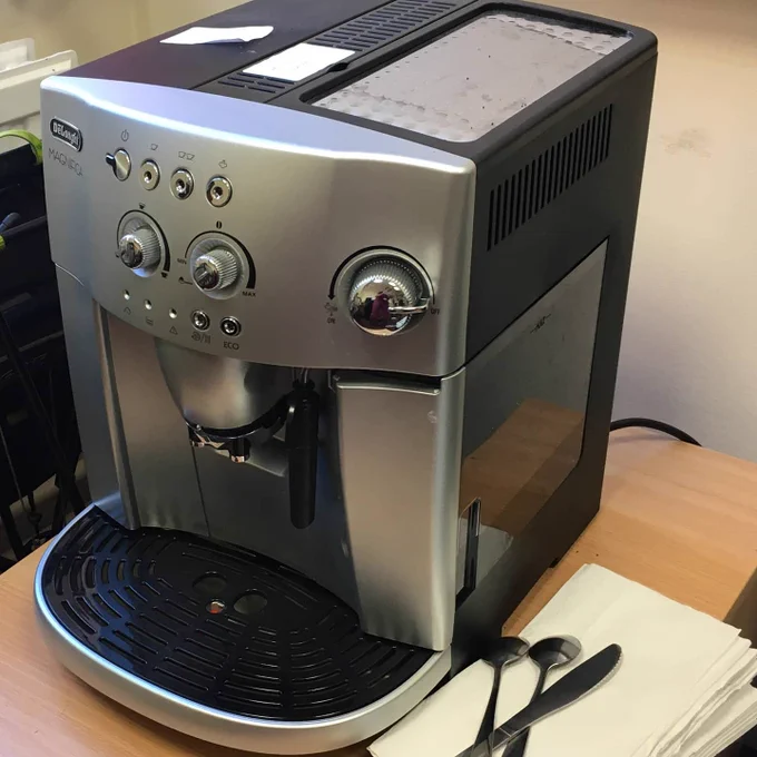 One of the new coffee machines provided for hospital staff thanks to our wonderful local community