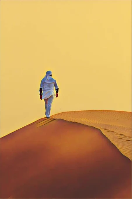 Picture of Mamadou Kwidjim Toure in the desert