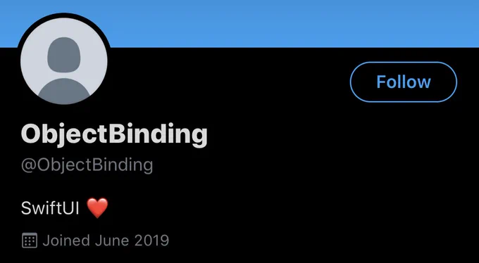 @ObjectBinding Twitter Account