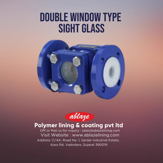Double window sight glass