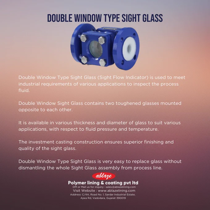 Double window sight glass