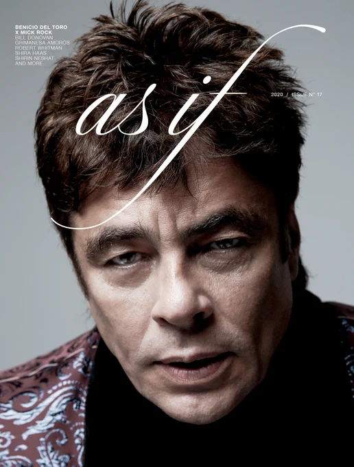 Benicio Del Toro x Mick Rock in AS IF Magazine's Issue 17