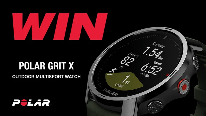 WIN Polar Grit X multisport watch image on black background