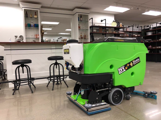Clean and Sanitize with your Chemical of choice and the Tomcat Sanitation Scrubbers