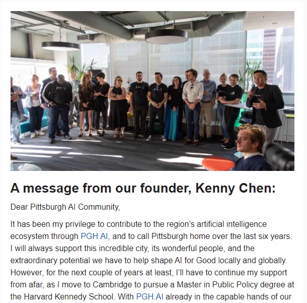 A message from our founder, Kenny Chen