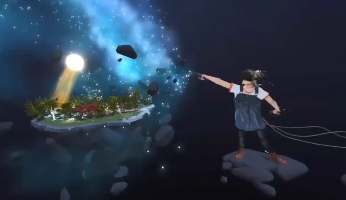 VR self-portrait by Rosie Summers (@VR_Rosie)