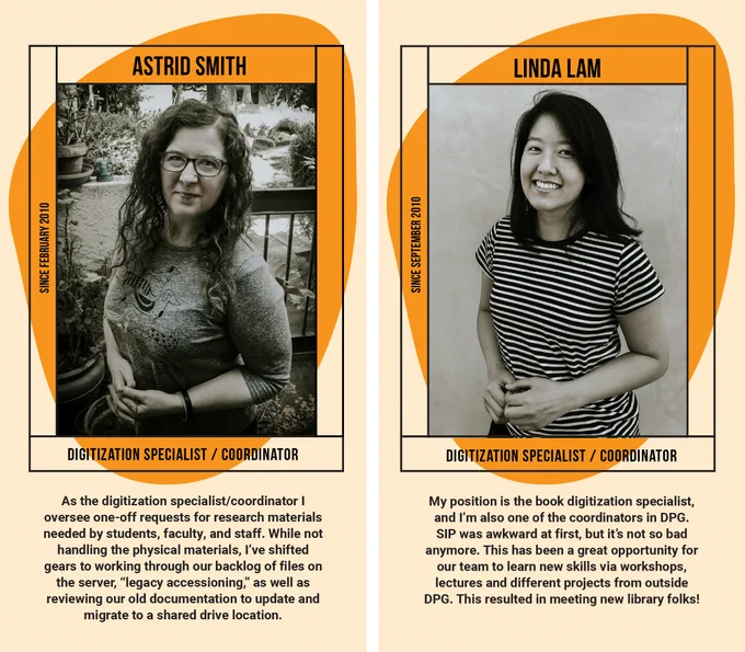 Image of Astrid J. Smith and Linda Lam and their projects.