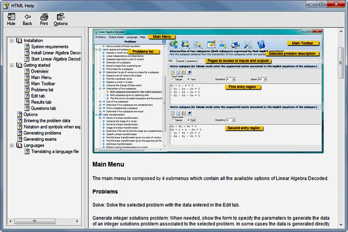 Linear Algebra software. Solve more than 60 different kinds of problems and get step by step solutions. 