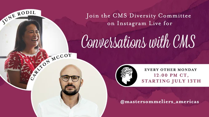 Conversations with CMS Diversity Committee, every other Monday at noon CT, starting July 13.