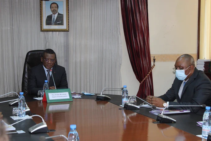PM Chief Dr. Dion Ngute acknowledges the positive ripple effect of #goodnutrition to the country's economy and the need to effectively commit to the course.