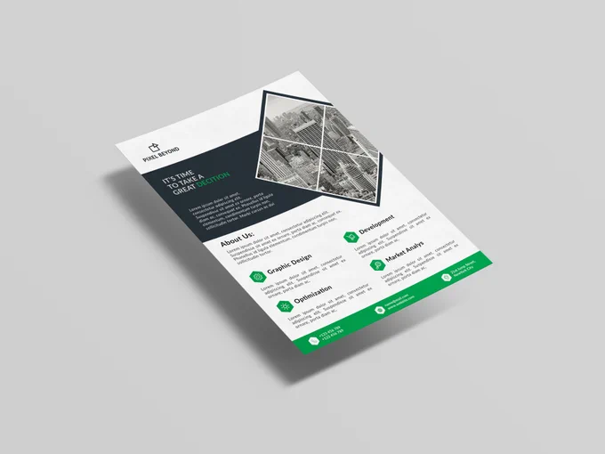 This is corporate flyer design. This flyer design is for marketing purposes.