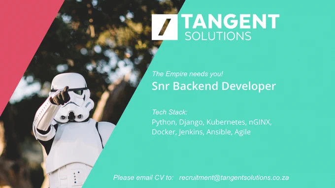 Senior Backend Developer, Kubernetes Job Card